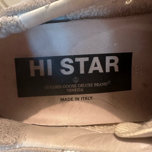 Golden Goose Hi-Star shoe size 7.  Box and Dust Bag - Picture 12 of 15